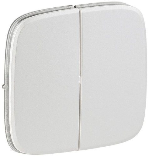 Лицевая панель Legrand Valena Allure для 2-кл. выключателя жемчуг картинка